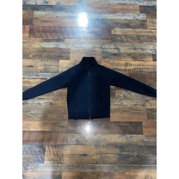 Lululemon Womens Mock‎ Neck Full Zip Athletic Jacket Black Size 4 - Picture 1 of 6